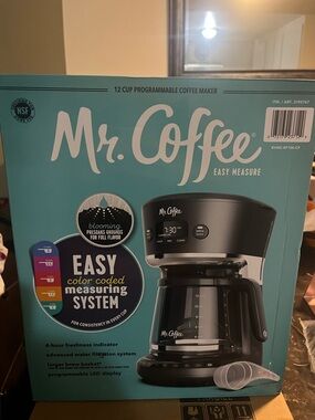Mr. Coffee Easy Measure 12-Cup Programmable Coffee Maker - Black